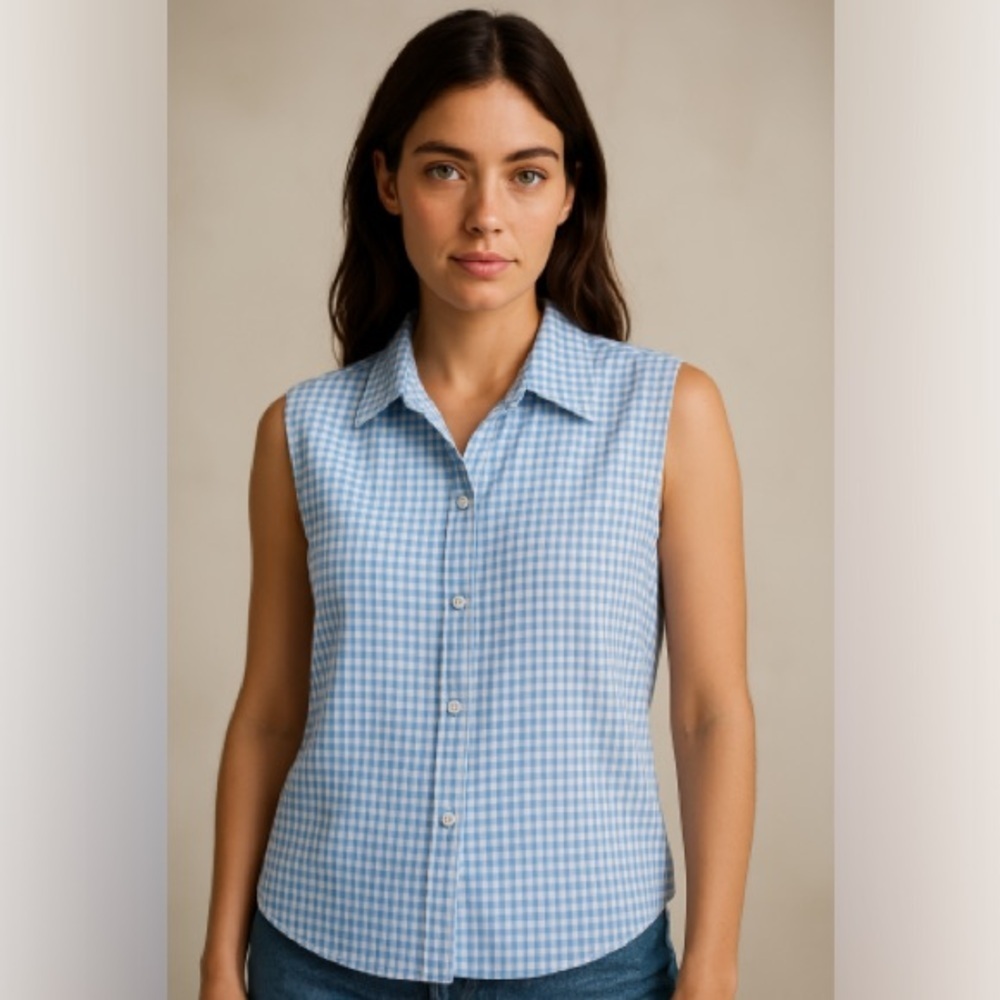 northern reflections | blue gingham | size L petit